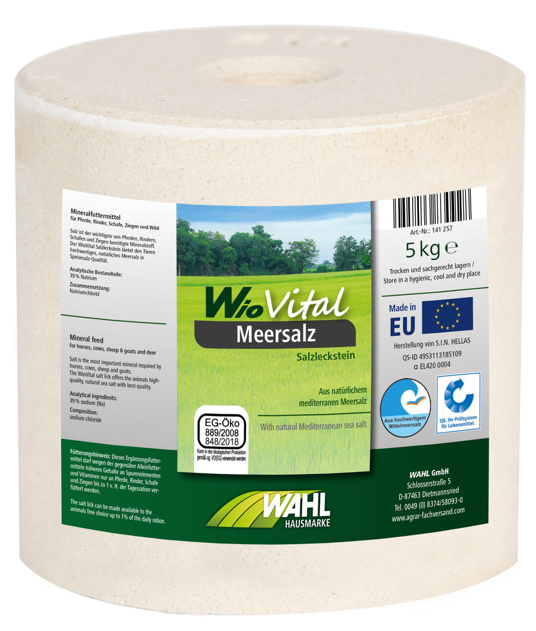 WAHL-HAUSMARKE WioVital Leckstein SPEZIAL MIX 4x5 kg