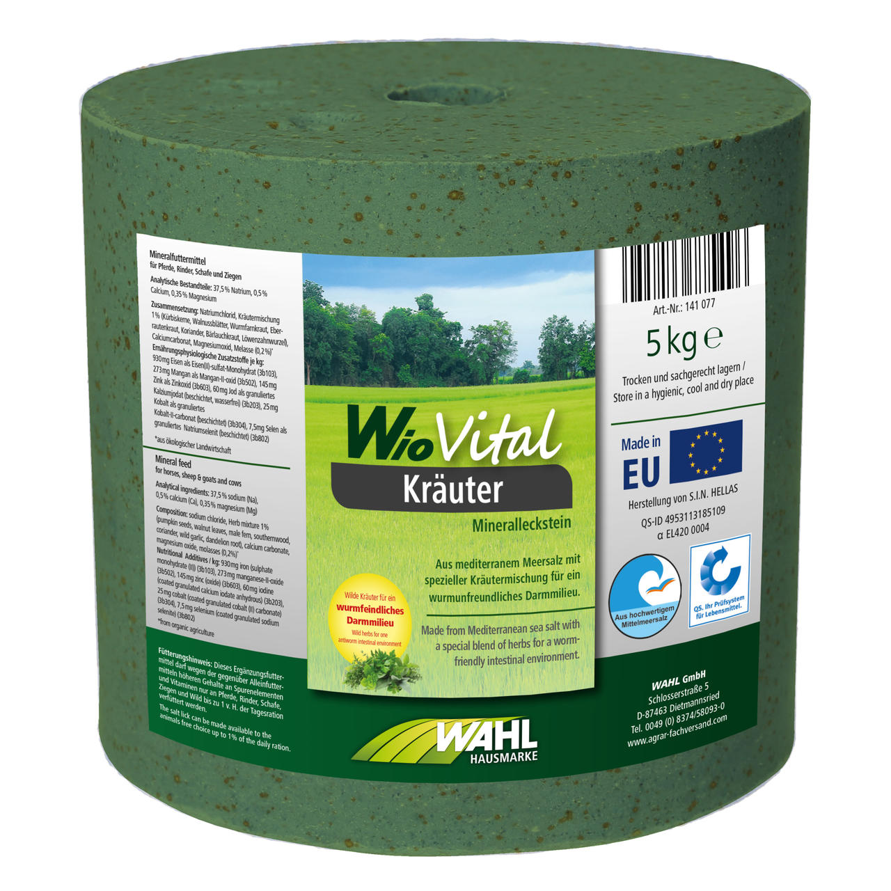 WAHL-HAUSMARKE WioVital Leckstein SPEZIAL MIX 4x5 kg